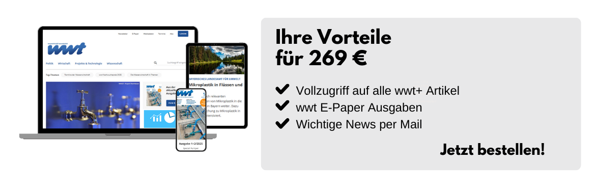Ihre Vorteile für 269 €: Vollzugriff auf alle wwt+ Artikel, wwt E-Paper Ausgaben, Wichtige News per Mail. Jetzt bestellen!