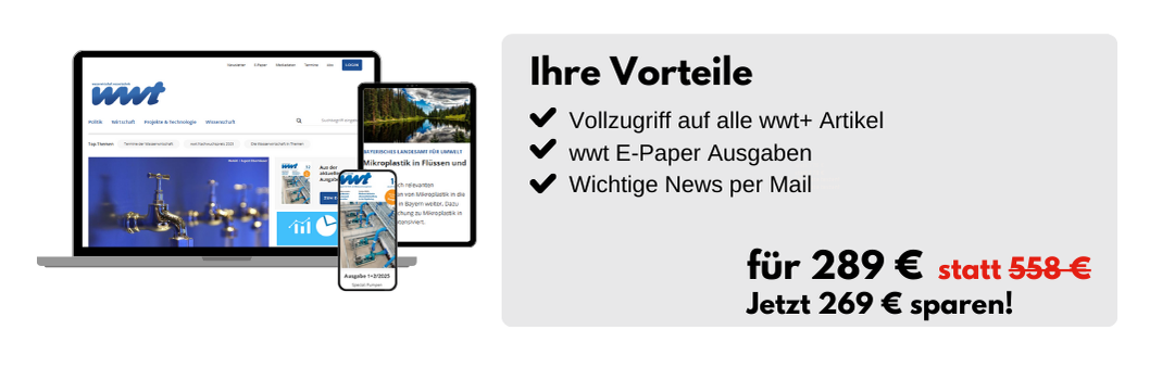 Ihre Vorteile für nur 289 € (statt 558 €): Vollzugriff auf alle wwt+ Artikel, wwt E-Paper Ausgaben, wichtige News per Mail. Jetzt 269 € sparen!